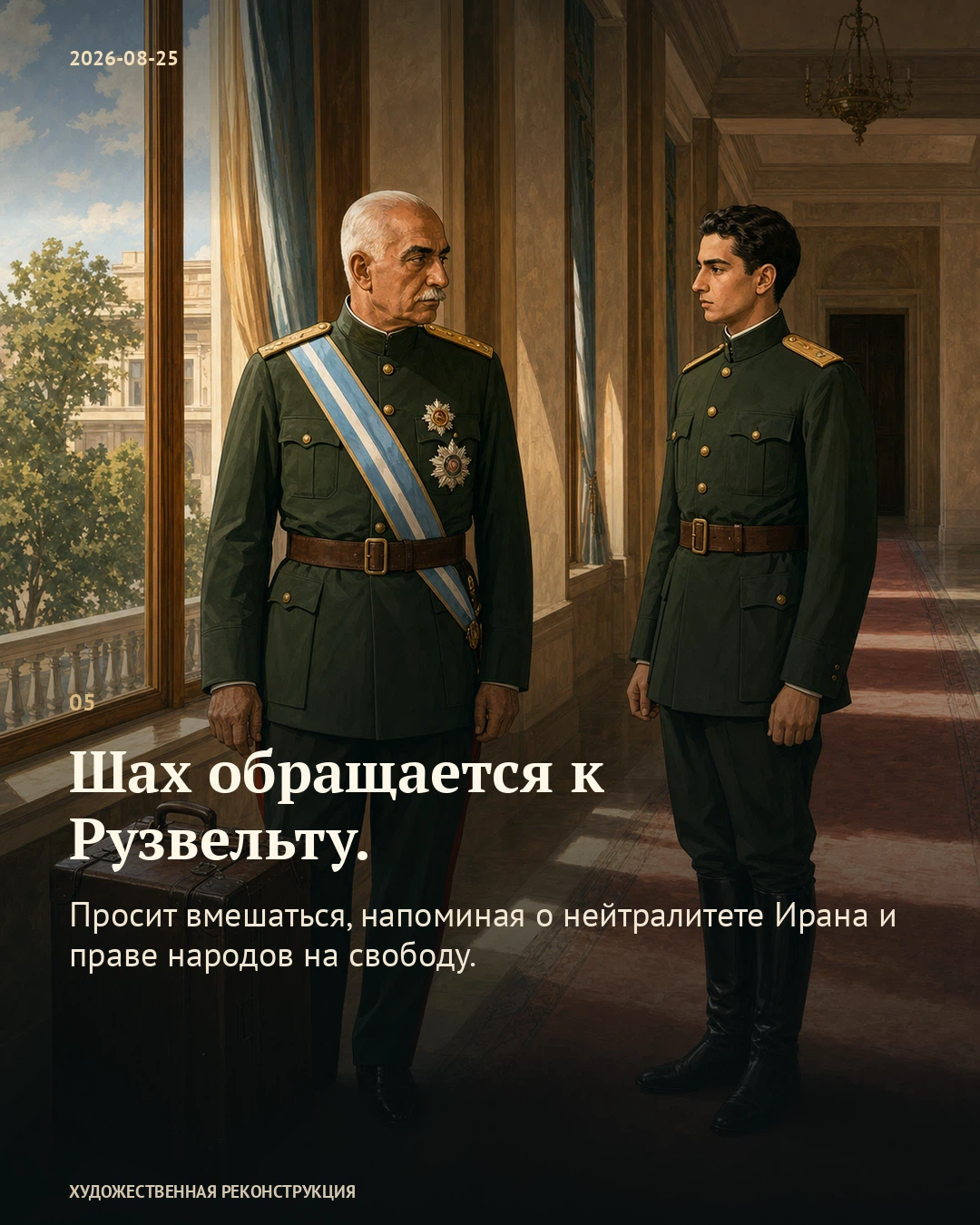 Иллюстрация к истории «Шах пытался остановить вторжение телеграммами», 25 августа 1941 года