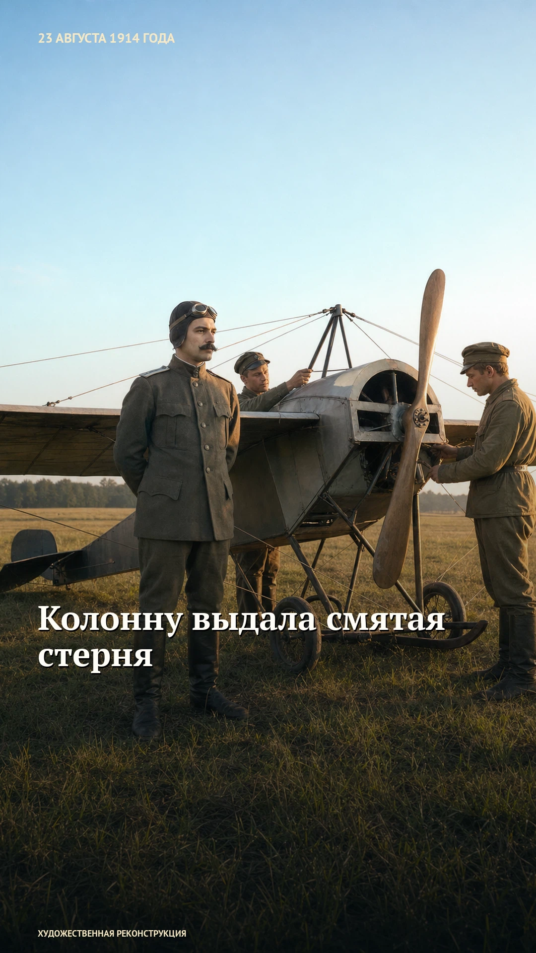 Вертикальная обложка видео «Колонну выдала смятая стерня», 23 августа 1914 года