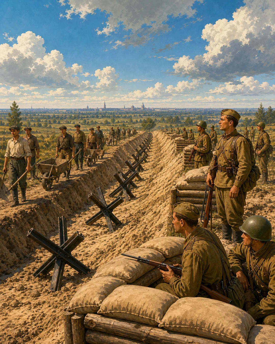 Рисованная историческая карта выпуска
