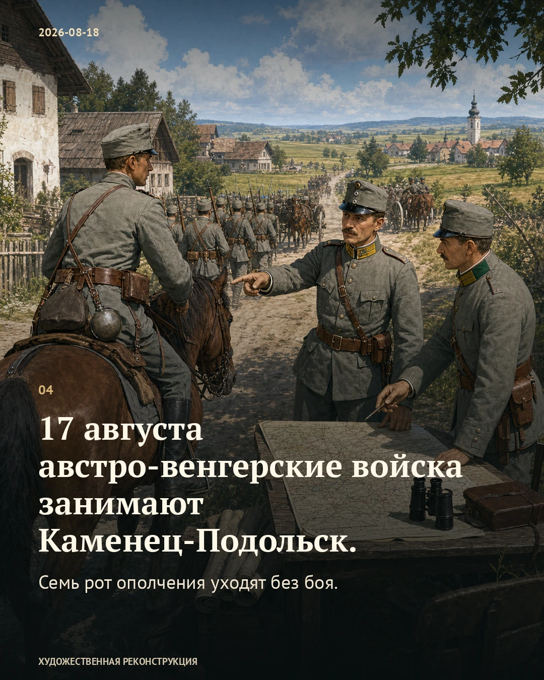 Иллюстрация к истории «Брусилов не повернул к занятому городу», 18 августа 1914 года