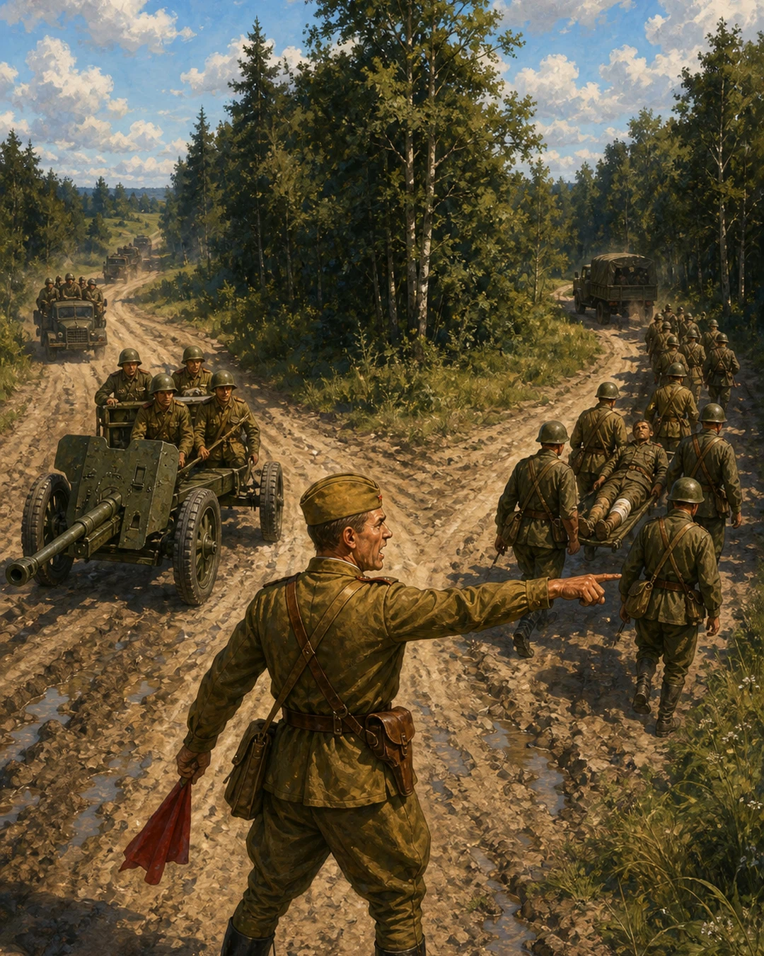 Рисованная историческая карта выпуска