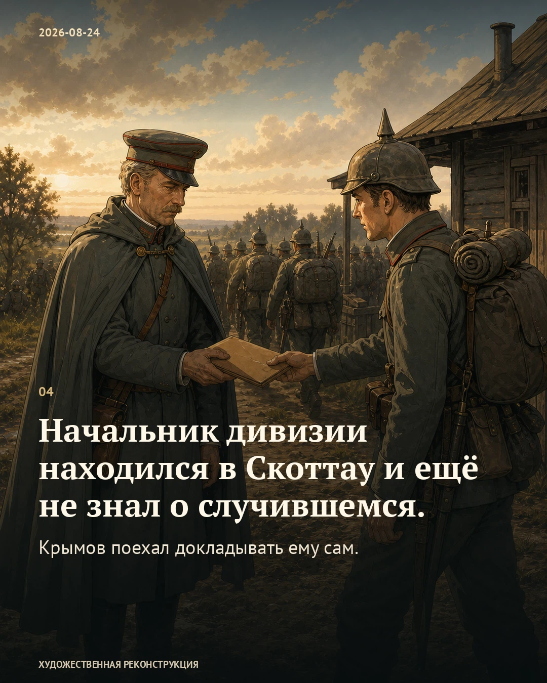 Иллюстрация к истории «Крымов приехал на помощь пехоте», 24 августа 1914 года
