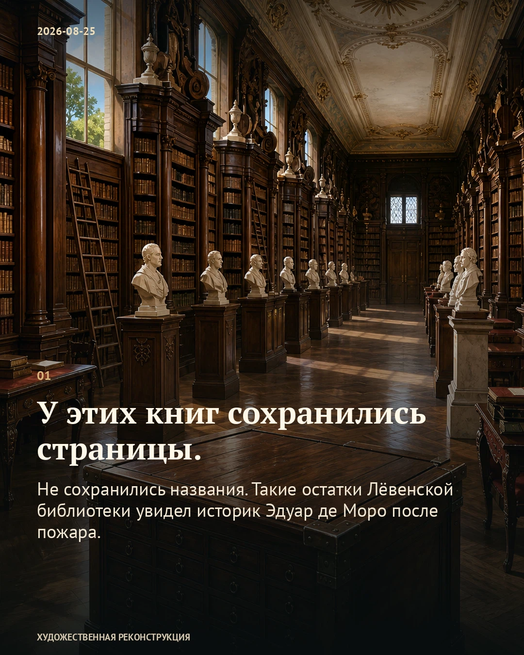 Иллюстрация к истории «У этих книг не осталось названий», 25 августа 1914 года