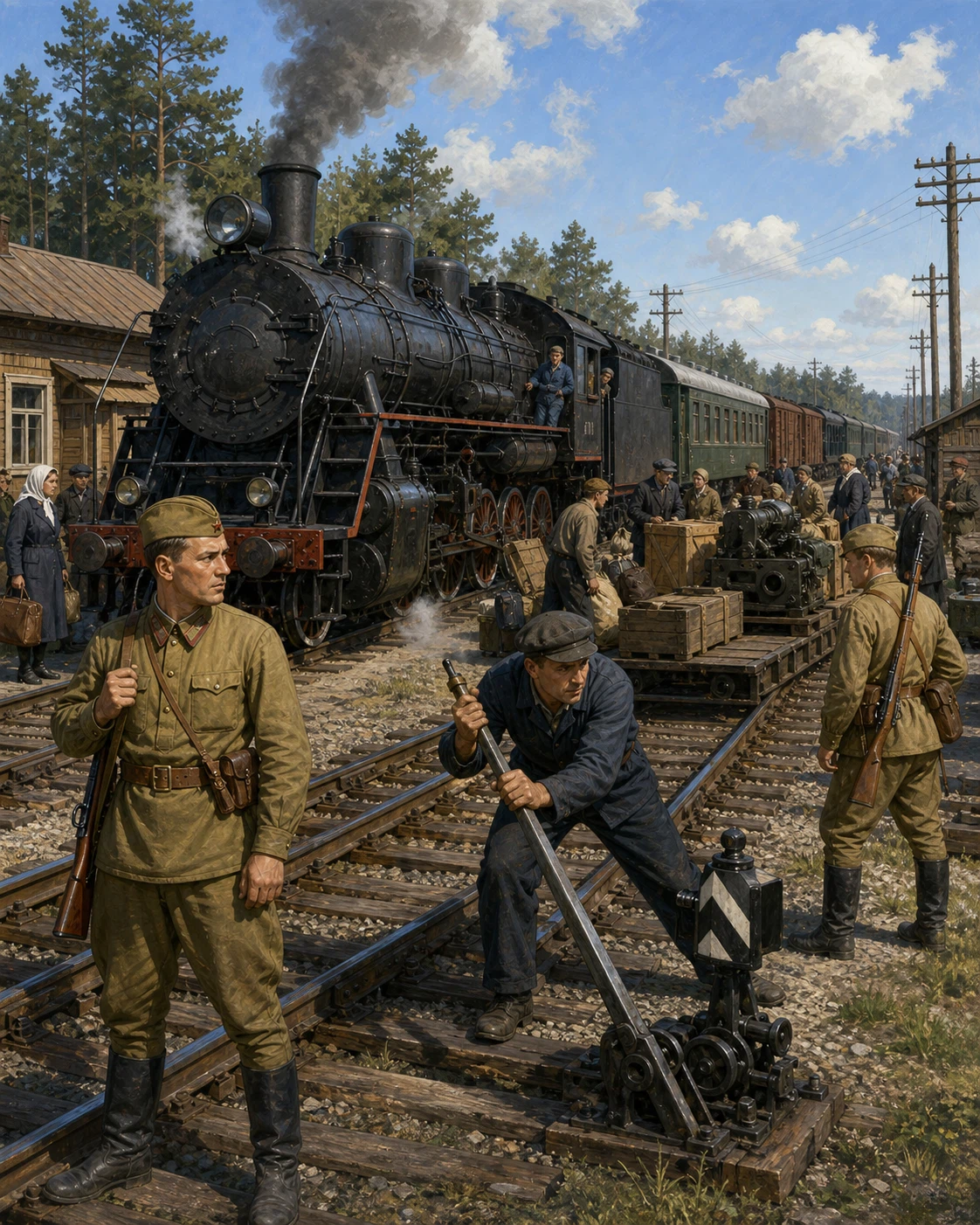 Рисованная историческая карта выпуска