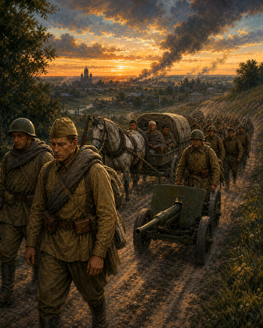Рисованная историческая карта выпуска