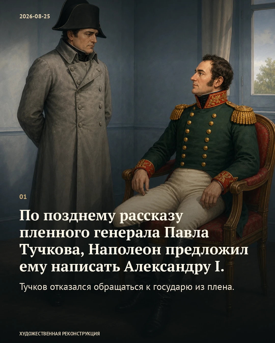 Иллюстрация к истории «Тучков согласился написать брату», 25 августа 1812 года (13 августа по старому стилю)