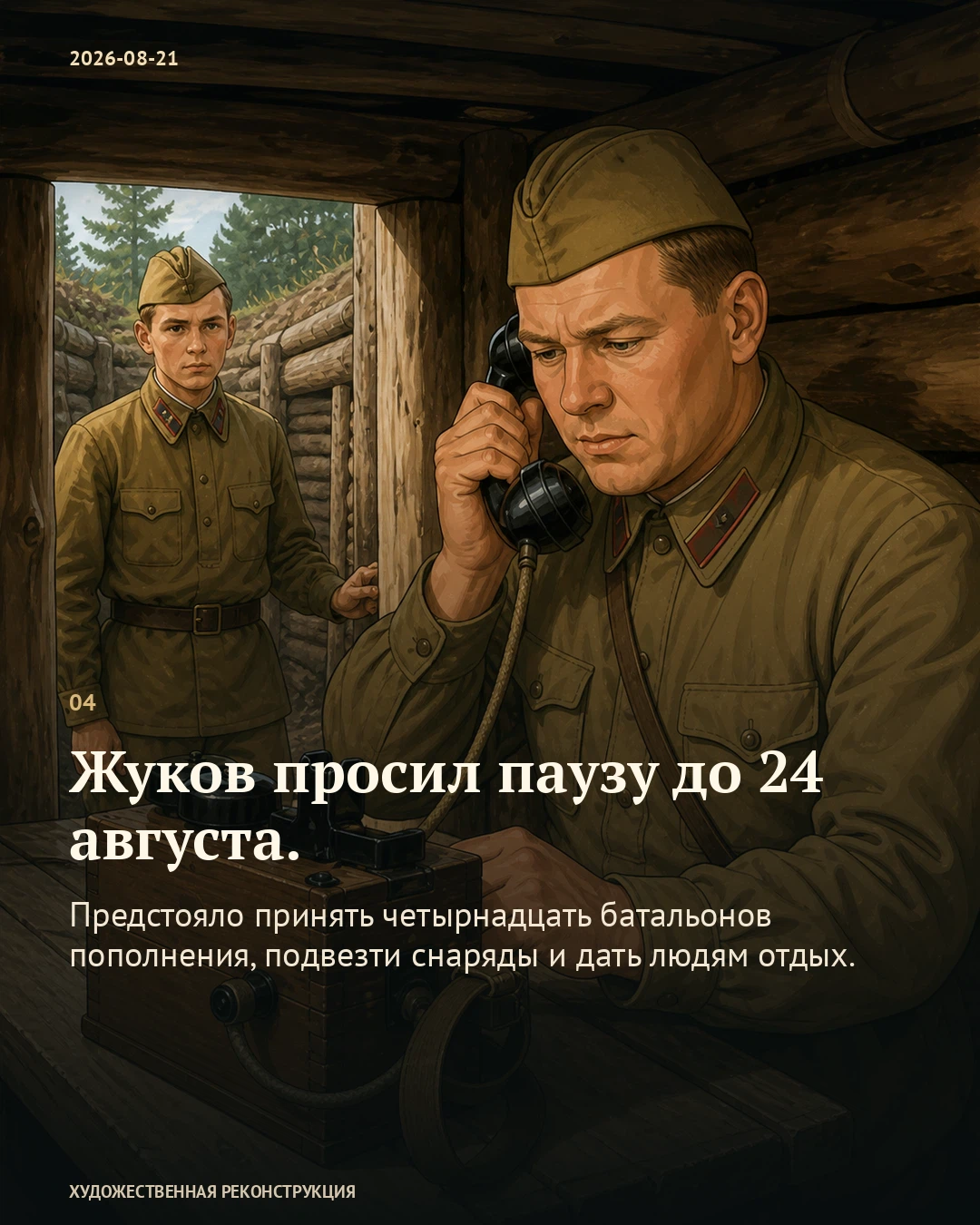 Иллюстрация к истории «Жуков попросил дать бойцам передышку», 21 августа 1941 года
