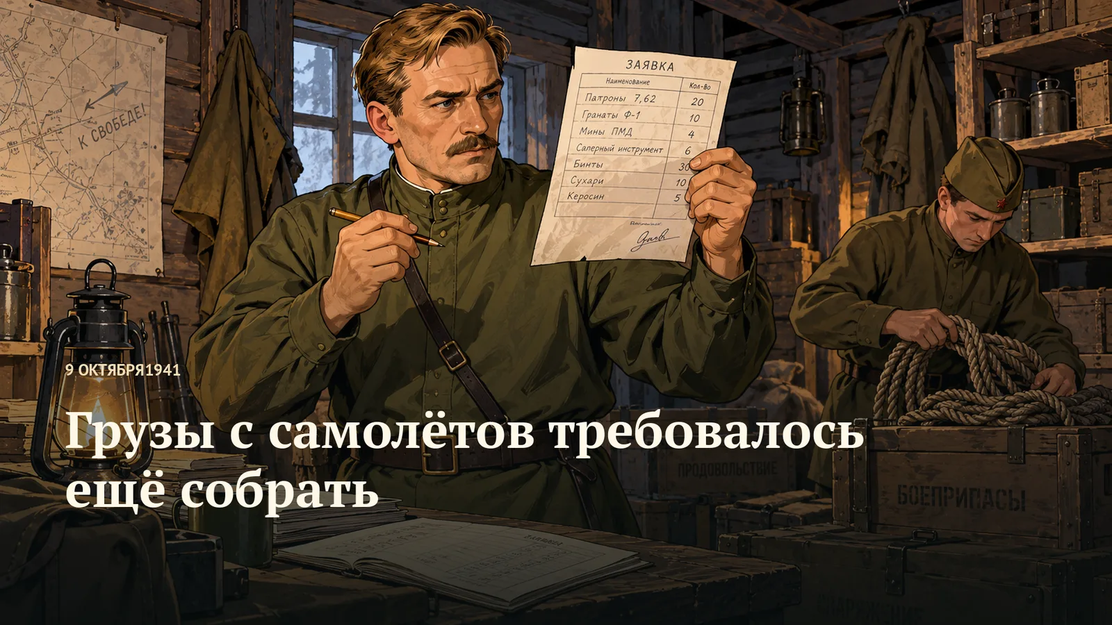 Грузы с самолётов требовалось ещё собрать