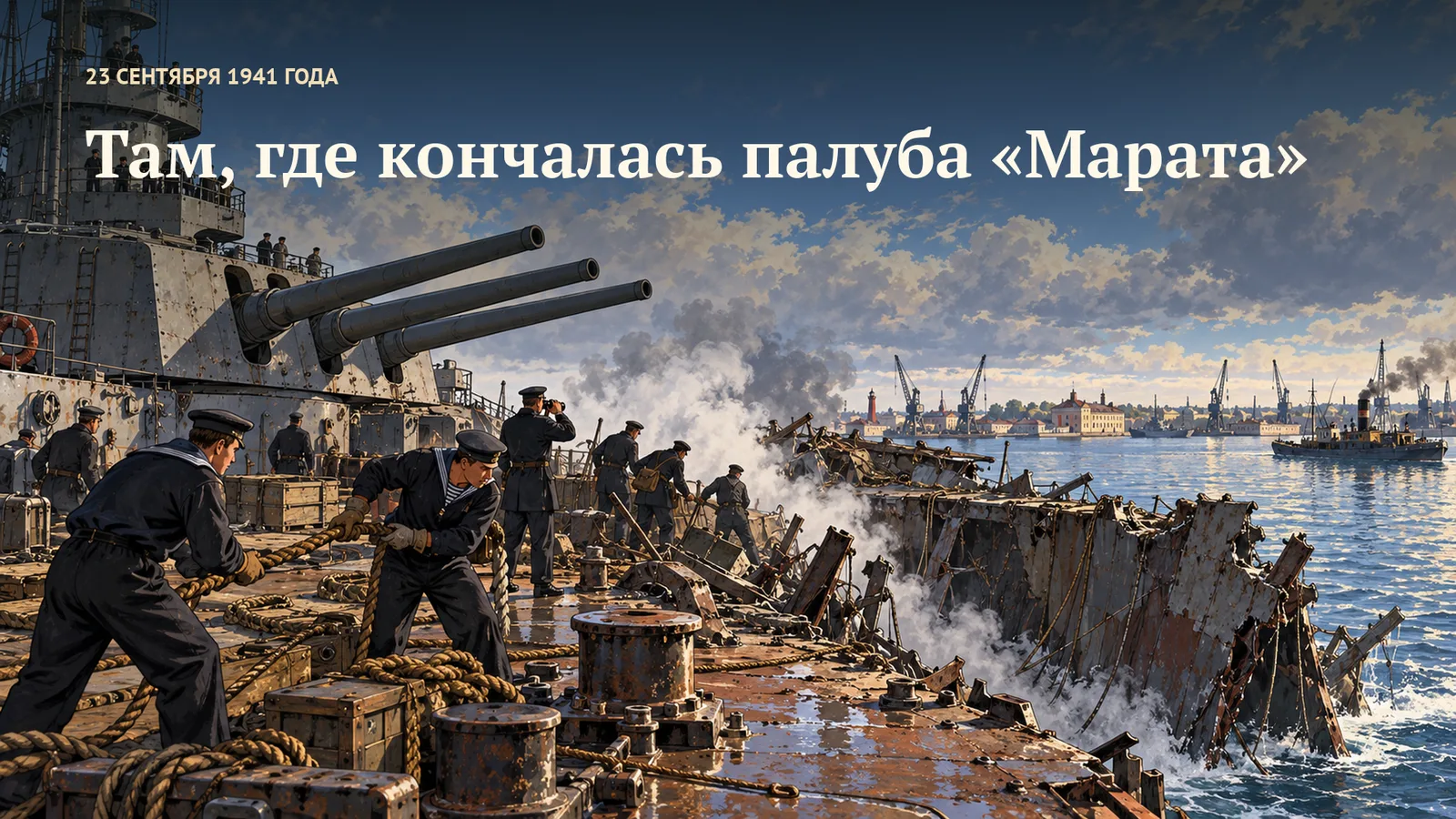 Там, где кончалась палуба «Марата»