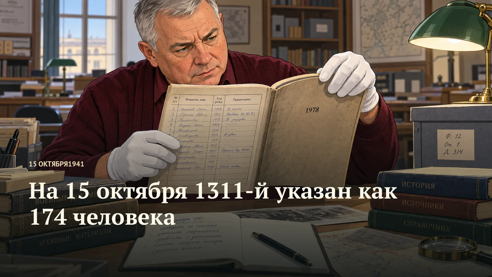 На 15 октября 1311-й указан как 174 человека