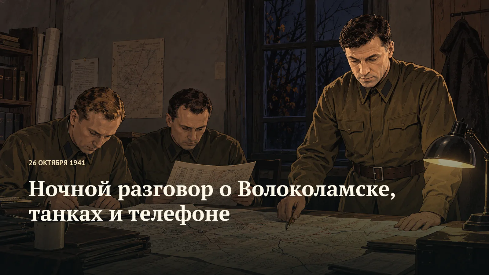 Ночной разговор о Волоколамске, танках и телефоне