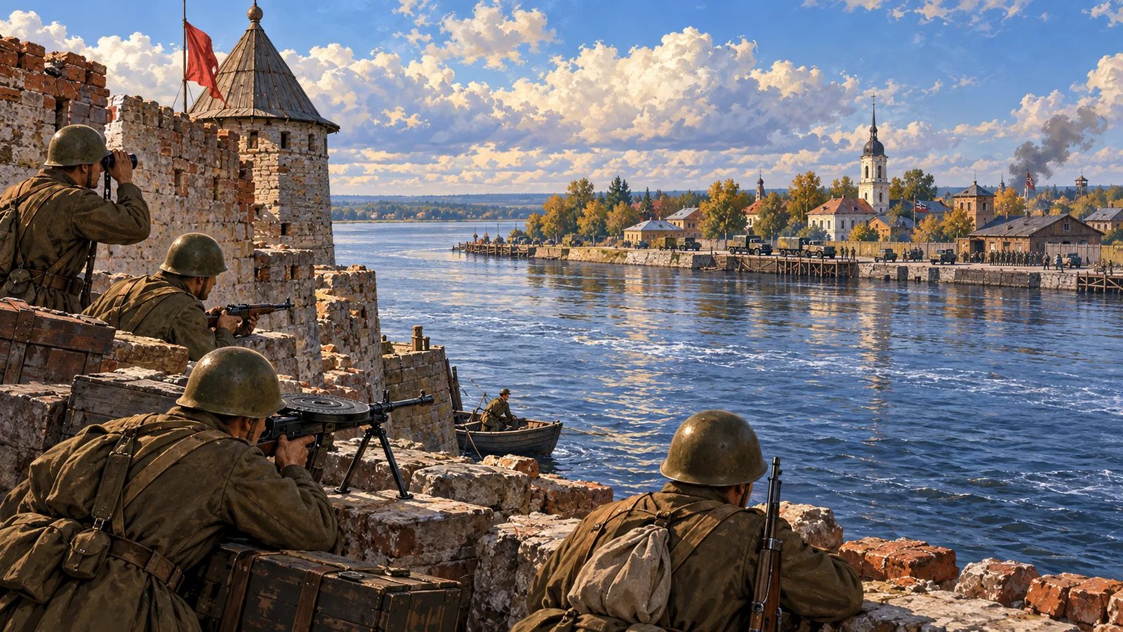 У занятого немцами Шлиссельбурга появилась отдельная советская позиция
