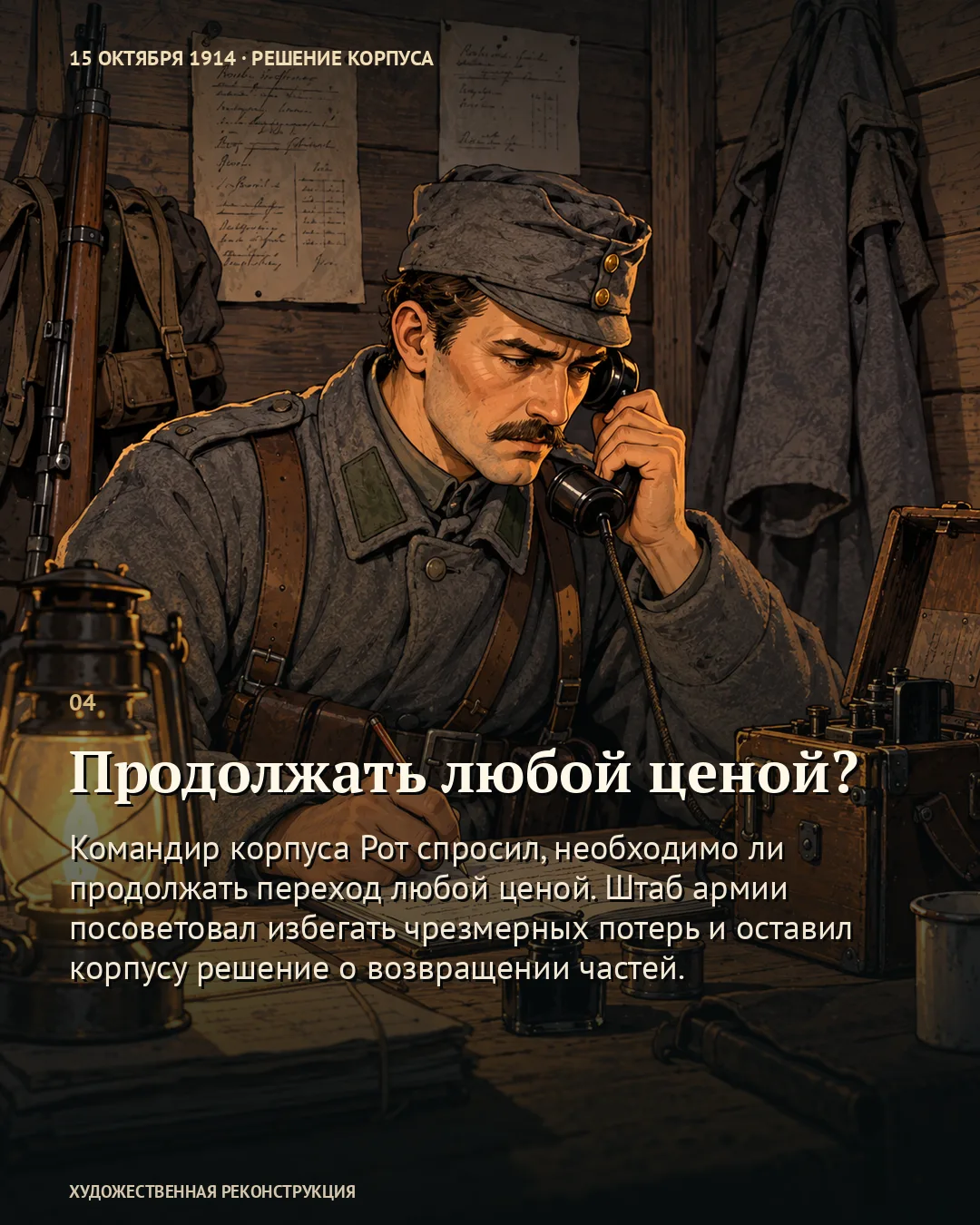 Переправившиеся батальоны вывезли назад вместе с ранеными · карточка 4