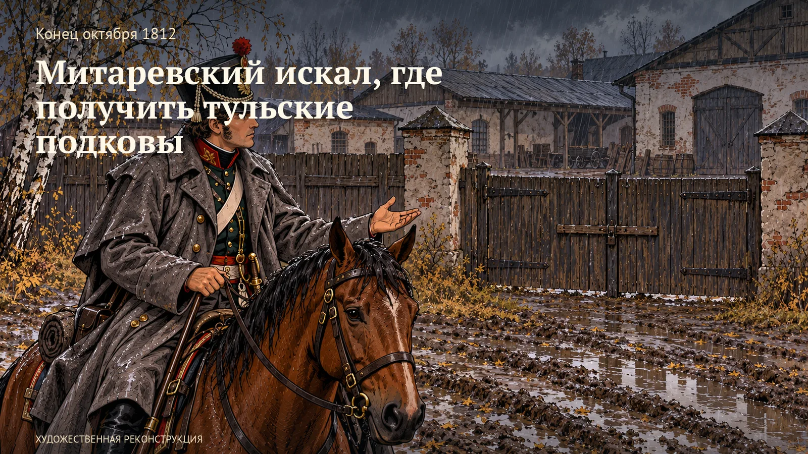 Митаревский искал, где получить тульские подковы