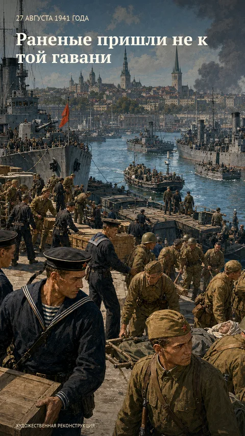 Вертикальная обложка видео «Раненые пришли не к той гавани», 27 августа 1941 года