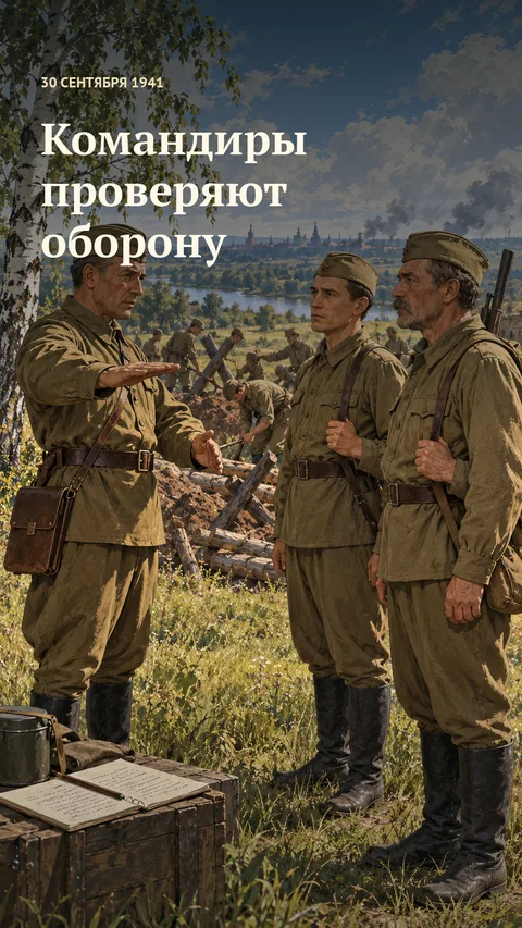 Вертикальная обложка: командир с блокнотом беседует с бойцами.