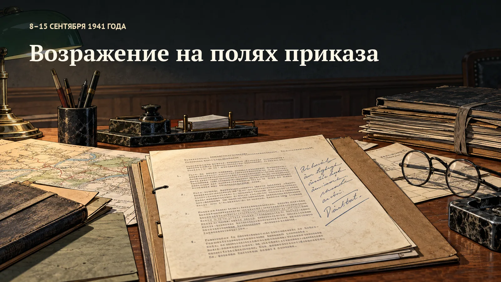 Возражение на полях приказа