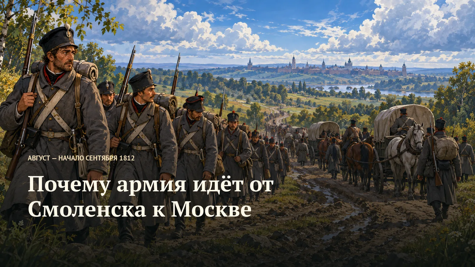 Почему армия идёт от Смоленска к Москве
