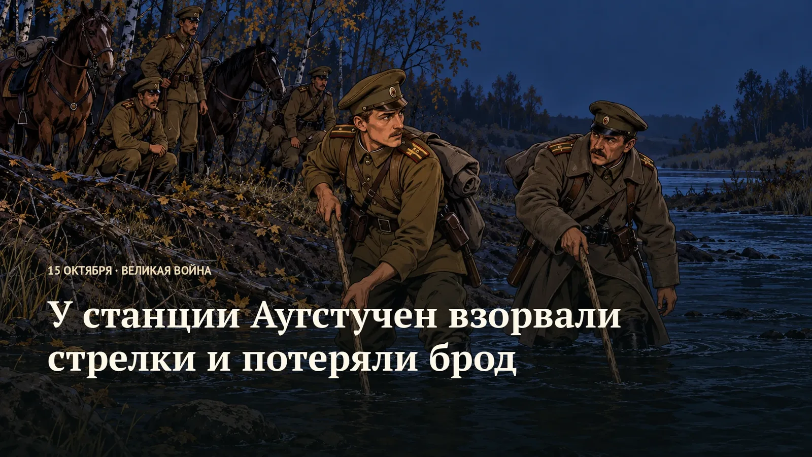 У станции Аугстучен взорвали стрелки и потеряли брод