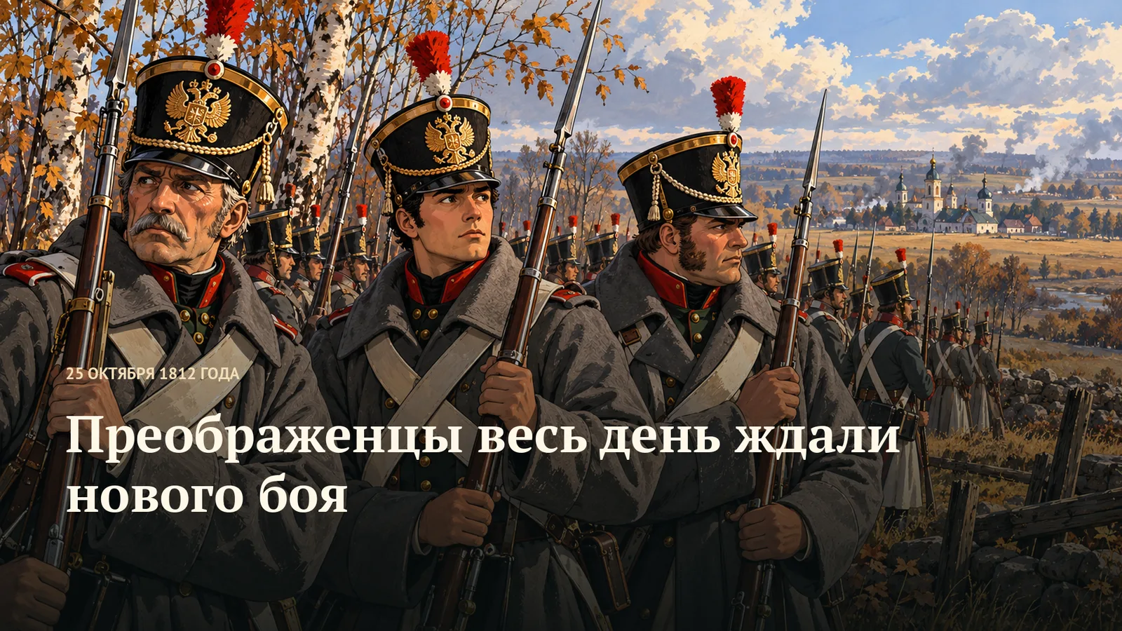 Преображенцы весь день ждали нового боя