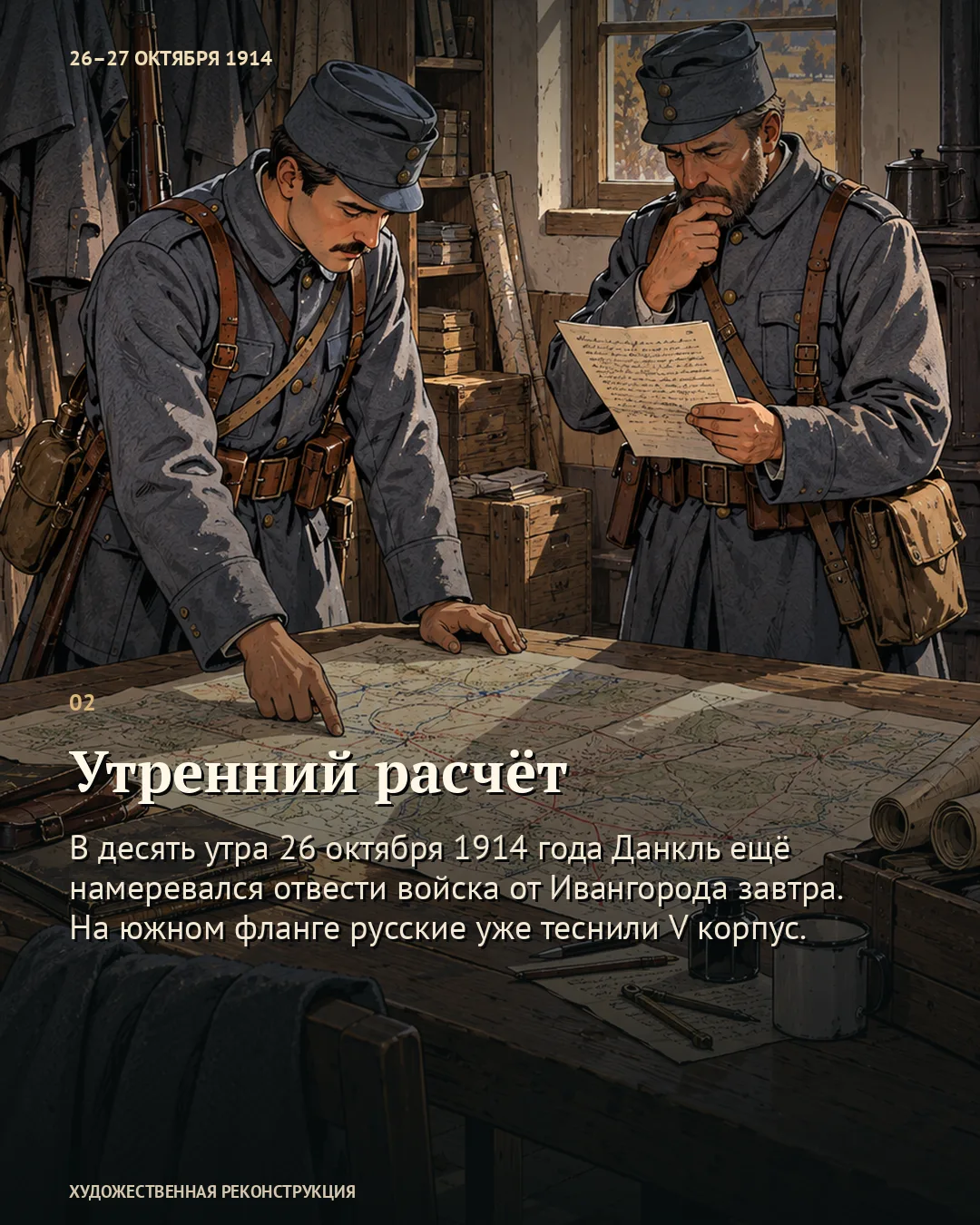 Ждать темноты не удалось: корпус начал отход раньше