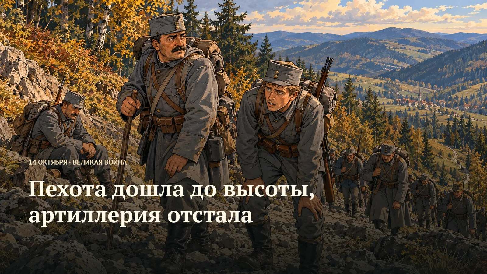 Пехота дошла до высоты, артиллерия отстала