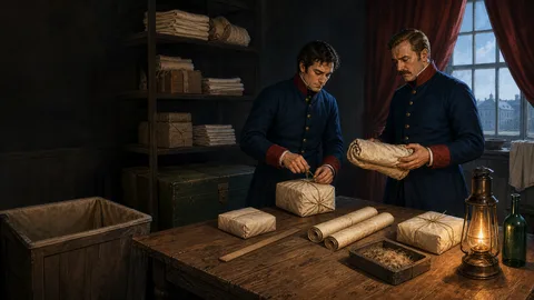 Иллюстрация к истории «Бумага из архива вместо полотна».
