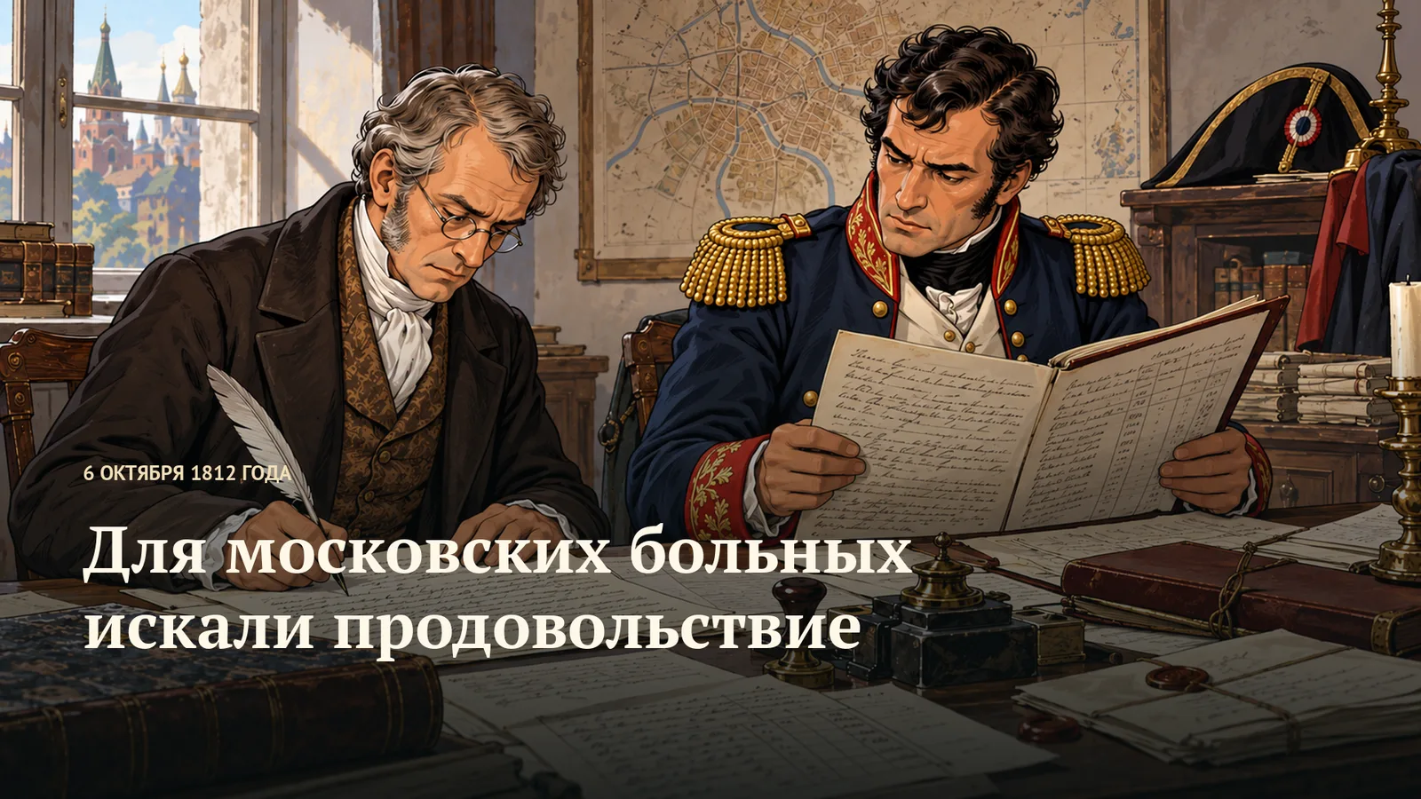 Двое мужчин работают с документами за письменным столом