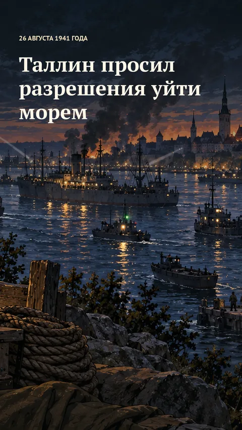 Вертикальная обложка видео «Таллин просил разрешения уйти морем», 26 августа 1941 года