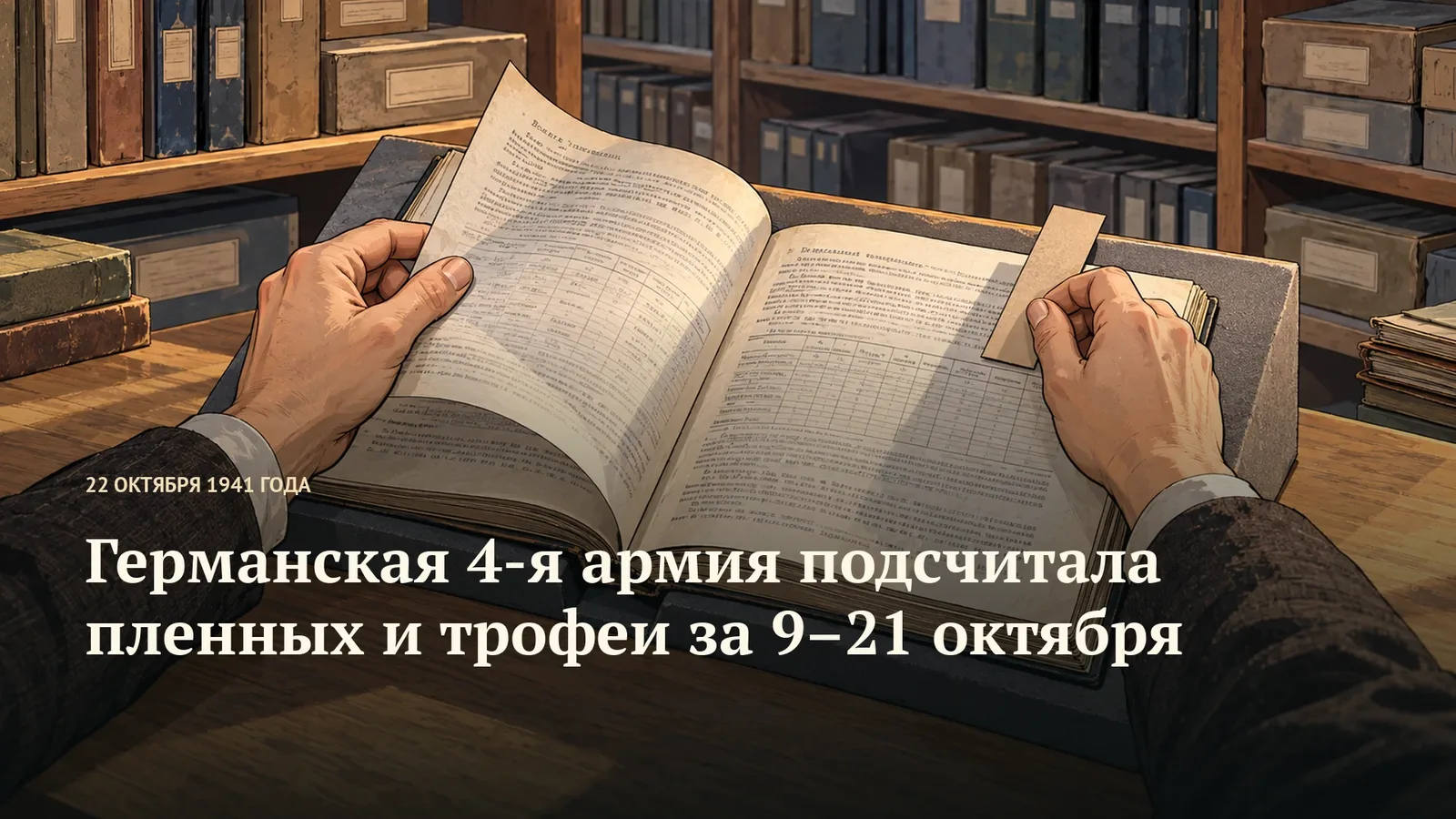 Германская 4-я армия подсчитала пленных и трофеи за 9–21 октября