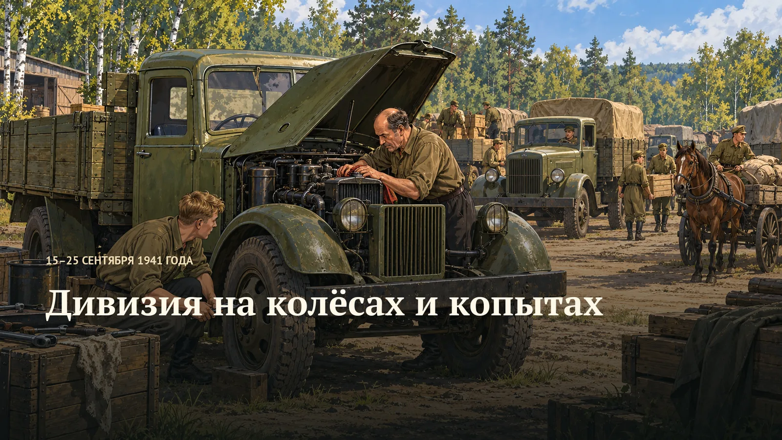 Дивизия на колёсах и копытах