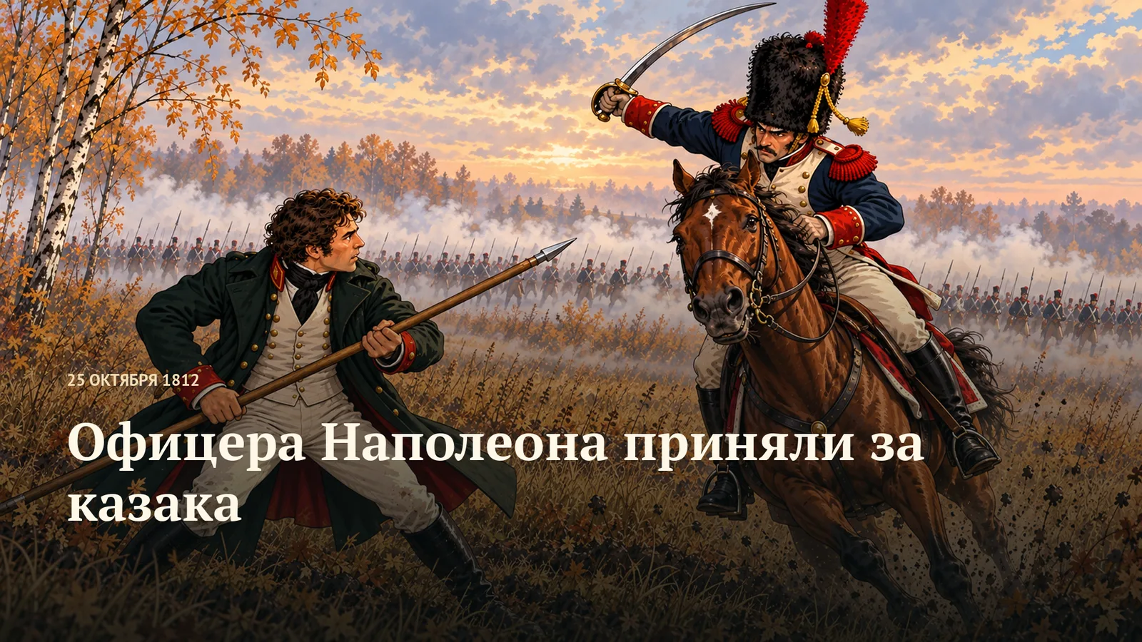 Офицера Наполеона приняли за казака